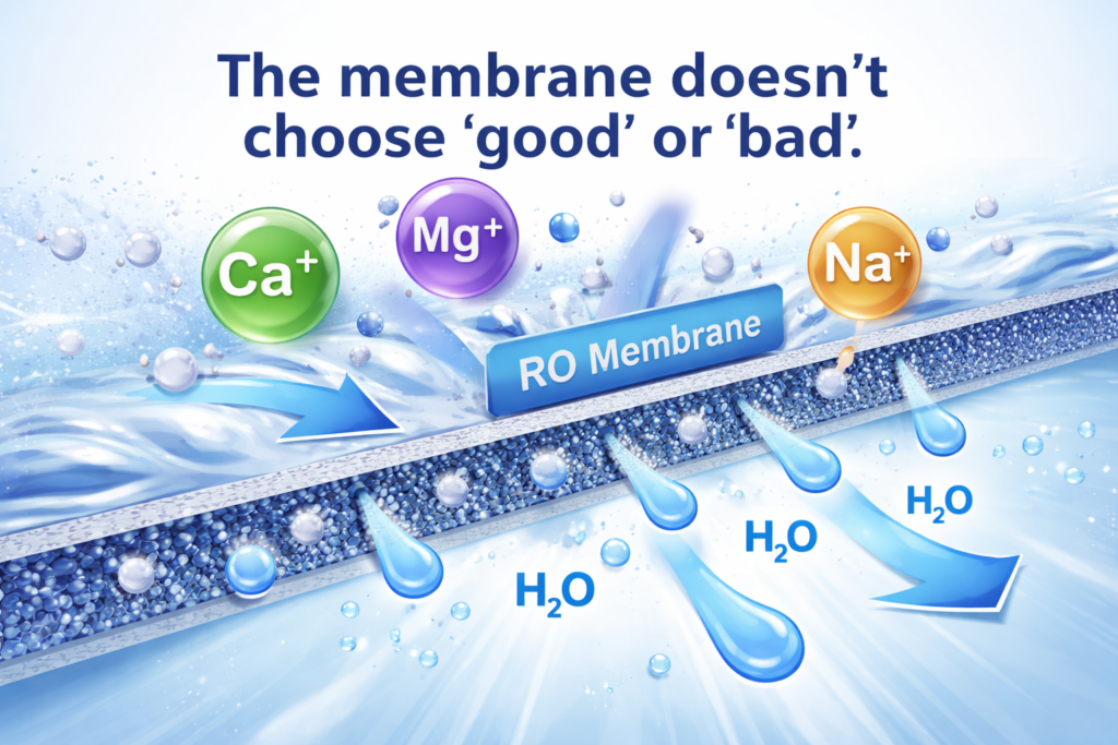 why reverse osmosis strips minerals