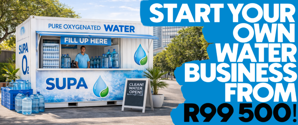 Container for a water business