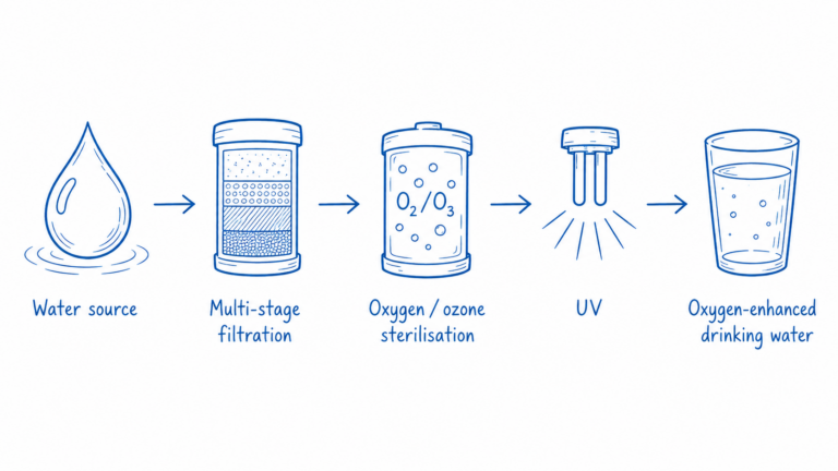 nanobubbles in drinking water - process flow